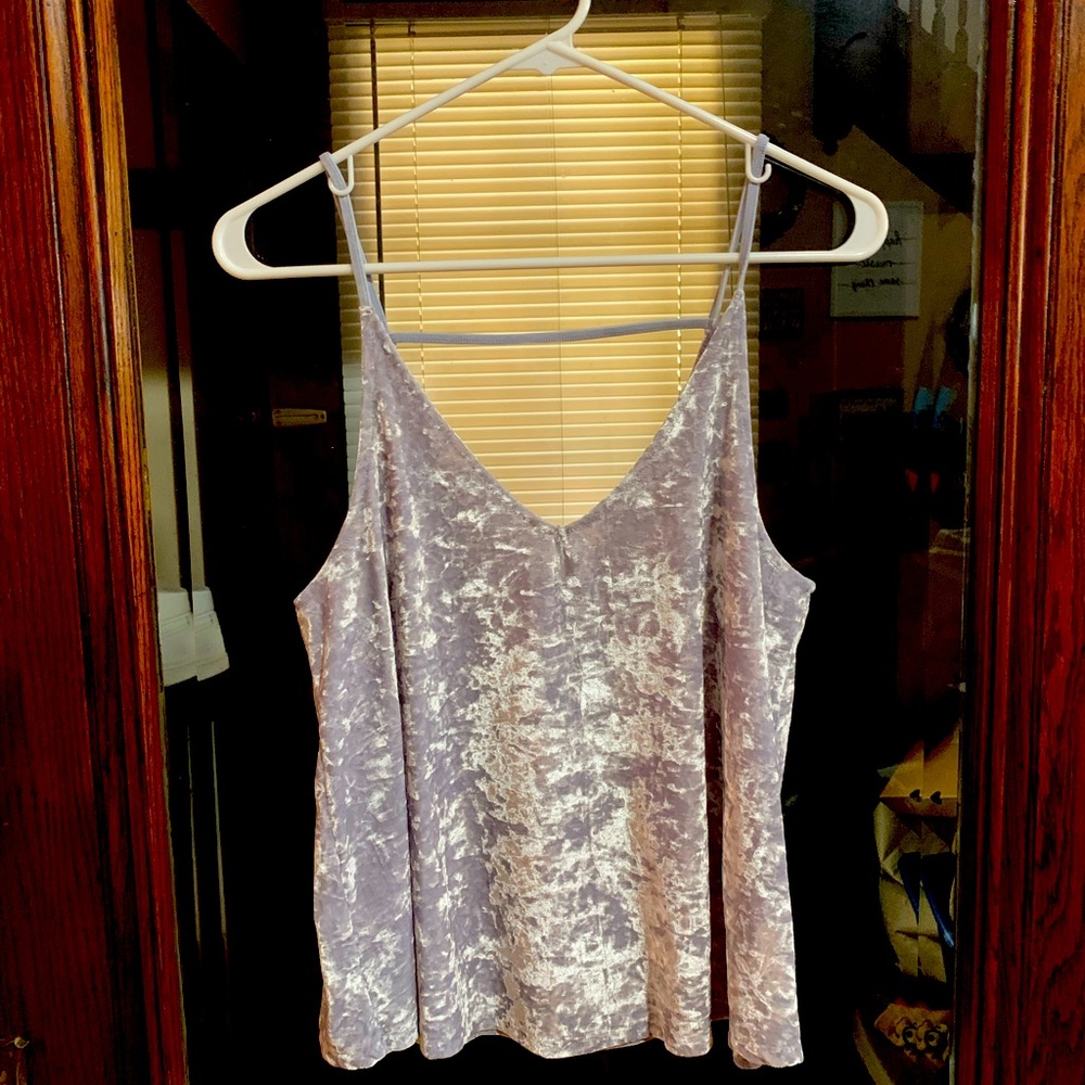 Velvet Silver/light blue American Eagle Tank Top